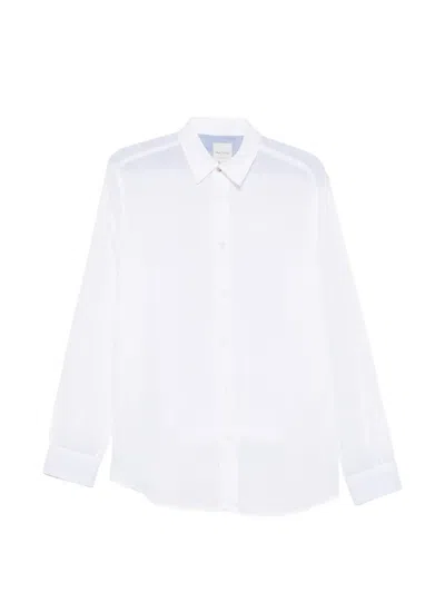Paul Smith Long-sleeved Shirt In Blue