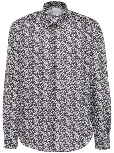 Paul Smith Long-sleeved Shirt In Purple