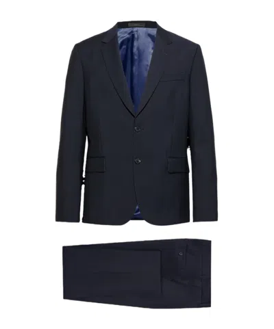 Paul Smith Long-sleeved Suit In Black