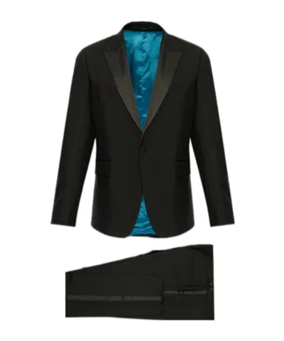 Paul Smith Long-sleeved Suit In Black