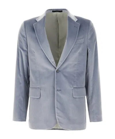 Paul Smith Long-sleeved Suit Coat In Gray