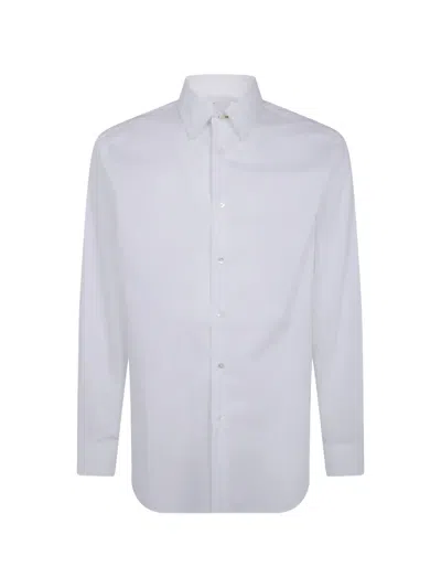 Paul Smith Long-sleeve Button-up Shirt In White