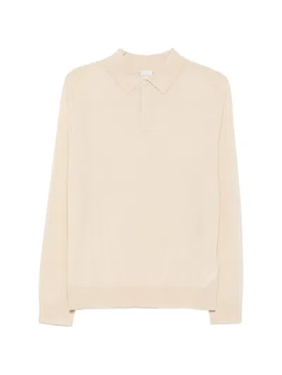 Paul Smith Merino Wool Polo Shirt In Neutral