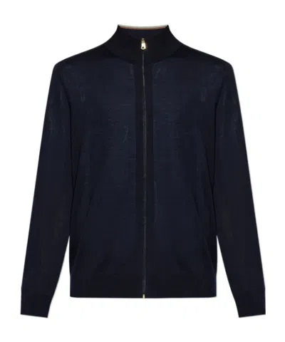 Paul Smith Long-sleeved Knitwear In Black
