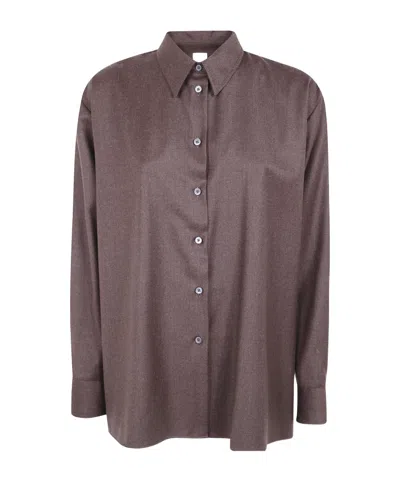 Paul Smith Long-sleeved Shirt In Brown