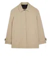 Paul Smith Loose-fit Stone Trapeze Jacket In Neutral