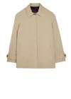 Paul Smith Loose-fit Stone Trapeze Jacket In Neutral