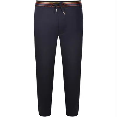 Paul Smith Lounge Artist Rib Joggers Navy In Blue