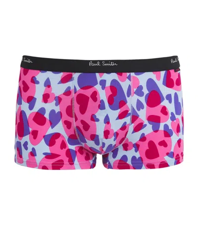 Paul Smith Love Hearts Boxer Briefs In Blue