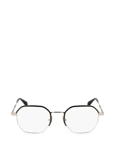 Paul Smith Lovell Geometric-frame Glasses In Gold