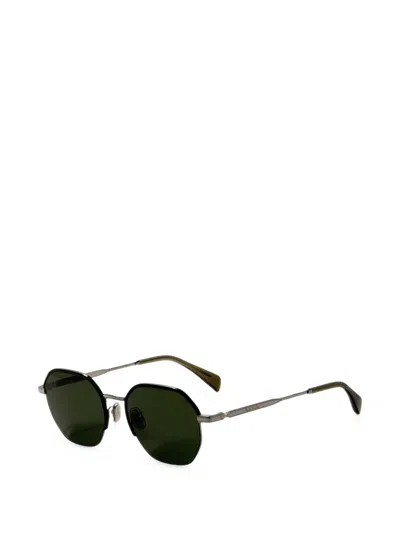 Paul Smith Lovell Geometric-frame Sunglasses In Silver