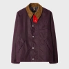 Paul Smith Loves Barbour - Women's Grape Transport Wax Jacket Purple In Purple