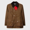 Paul Smith Loves Barbour - Women's Tan Oversized Bedale Wax Jacket Brown In Brown