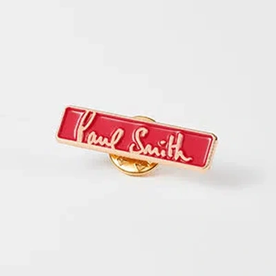 Paul Smith Loves Barbour - 1935 Pin Badge White In Gray