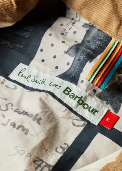 Paul Smith Loves Barbour - Oatmeal Sugarlump Bedale Jacket White In Multi