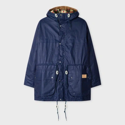 Paul Smith Loves Barbour - Regal Blue 'durham' Waxed Jacket