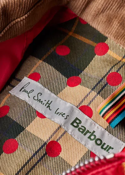Paul Smith Loves Barbour - Winterberry 'sugarlump Bedale' Jacket Red