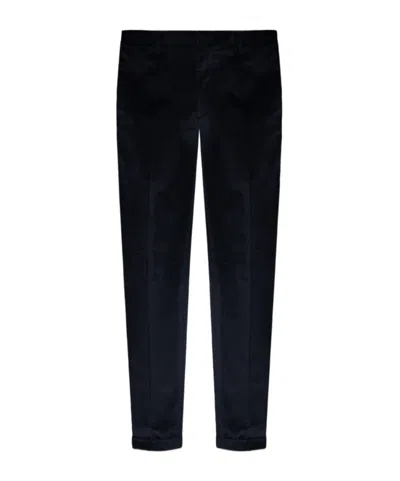Paul Smith Low-rise Corduroy Trousers In Black