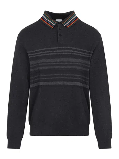 PAUL SMITH SUÉTER CUELLO REDONDO - NEGRO