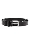 Paul Smith Lsmooth Brushoff Belt In Black