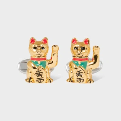 Paul Smith Lucky Gold Cat Cufflinks