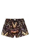Paul Smith 'lumiere' Print Swim Shorts Brown
