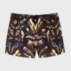 Paul Smith 'lumiere' Print Swim Shorts Brown In Brown