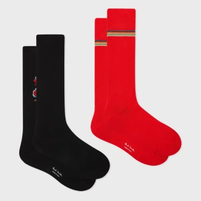 Paul Smith Lunar New Year Socks Two Pack Multicolour