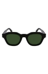 Paul Smith Lyford 48mm Small Modified Rectangular Sunglasses In Black