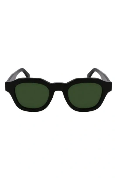 Paul Smith Lyford 48mm Small Modified Rectangular Sunglasses In Black