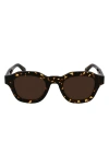 Paul Smith Lyford 48mm Small Modified Rectangular Sunglasses In Brown