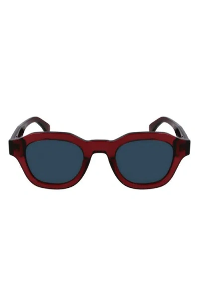 Paul Smith Lyford 48mm Small Modified Rectangular Sunglasses In Burgundy