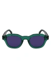 Paul Smith Lyford 48mm Small Modified Rectangular Sunglasses In Green