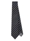 Paul Smith Men Tie Mini Multi Strap In Blue