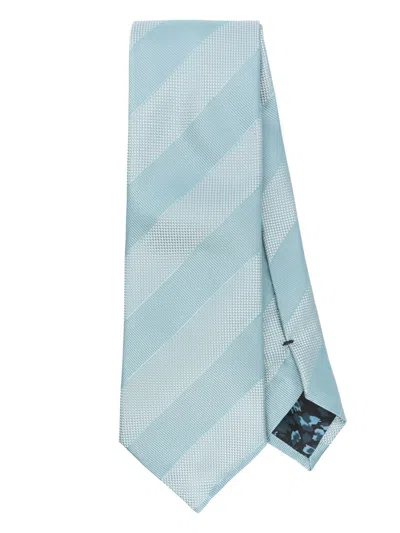 PAUL SMITH MEN TIE 8CM TONAL STRIPES,M1A.0TIE.PT375 42 TUQUOISE
