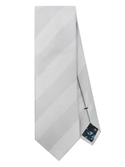 PAUL SMITH MEN TIE 8CM TONAL STRIPES,M1A.0TIE.PT375 70 GREY