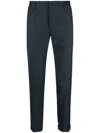 Paul Smith Tapered-leg Wool Chinos In Blue