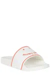 Paul Smith M2ssum17hrub Sandal Men's White Orange Slip-on Slide Jobb1879 In White
