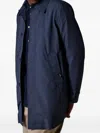Paul Smith Mac Buttoned Coat In Blue