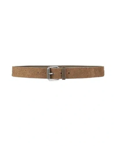 Paul Smith Man Belt Military Green Size 34 Leather
