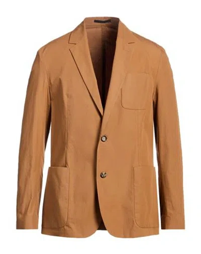 Paul Smith Man Blazer Camel Size 42 Cotton