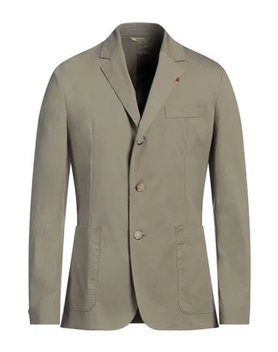 Paul Smith Man Blazer Khaki Size 38 Cotton, Elastane In Beige
