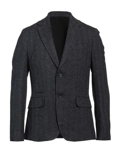Paul Smith Man Blazer Midnight Blue Size 48 Wool, Silk, Polyamide, Cashmere
