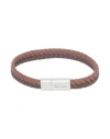 Paul Smith Man Bracelet Brown Size - Cow Leather, Zinc, Copper In Brown