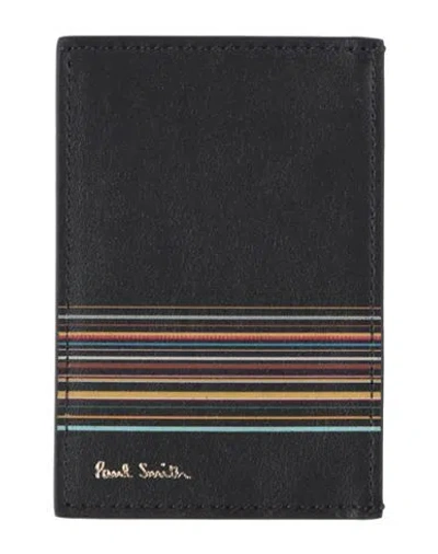 Paul Smith Man Cardholder Black Size - Leather