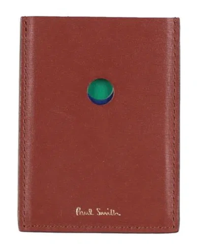 Paul Smith Man Cardholder Brown Size - Cow Leather