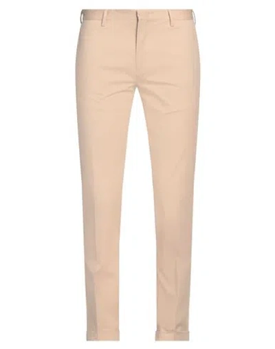 Paul Smith Man Pants Beige Size 36 Cotton, Elastane