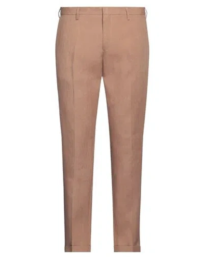Paul Smith Man Pants Brown Size 34 Linen