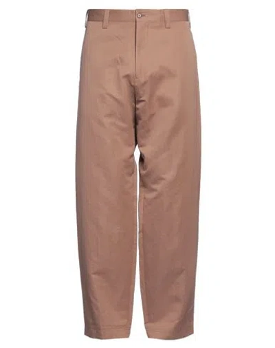Paul Smith Man Pants Camel Size 34 Cotton, Ramie In Brown