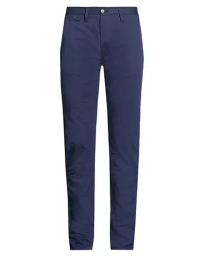 Paul Smith Man Pants Midnight Blue Size 32 Cotton, Elastane